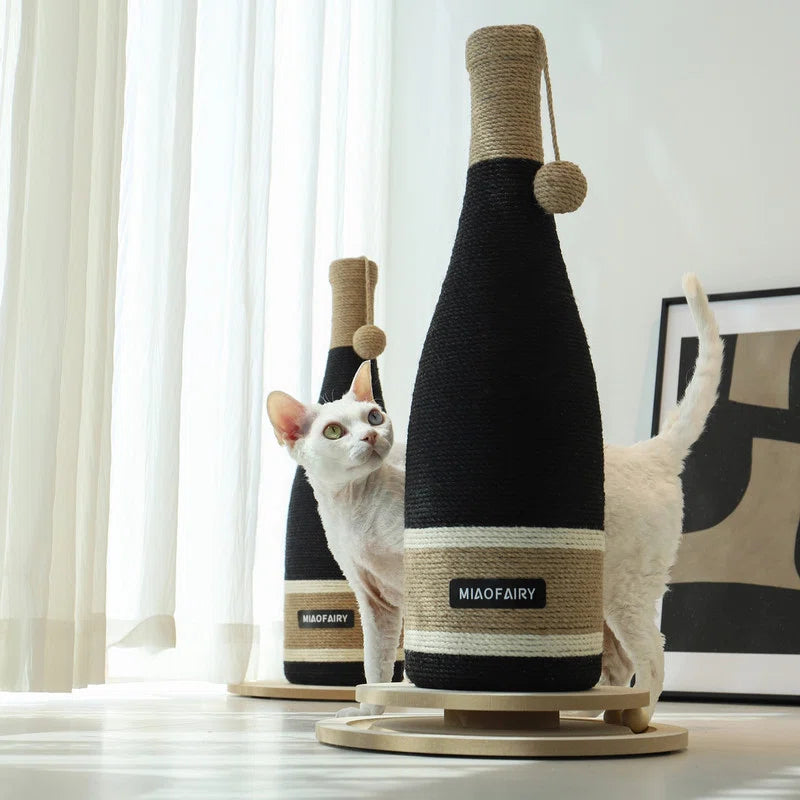 Fairela Wine Bottle Cat Scratching Post, A Stylish Play Solution