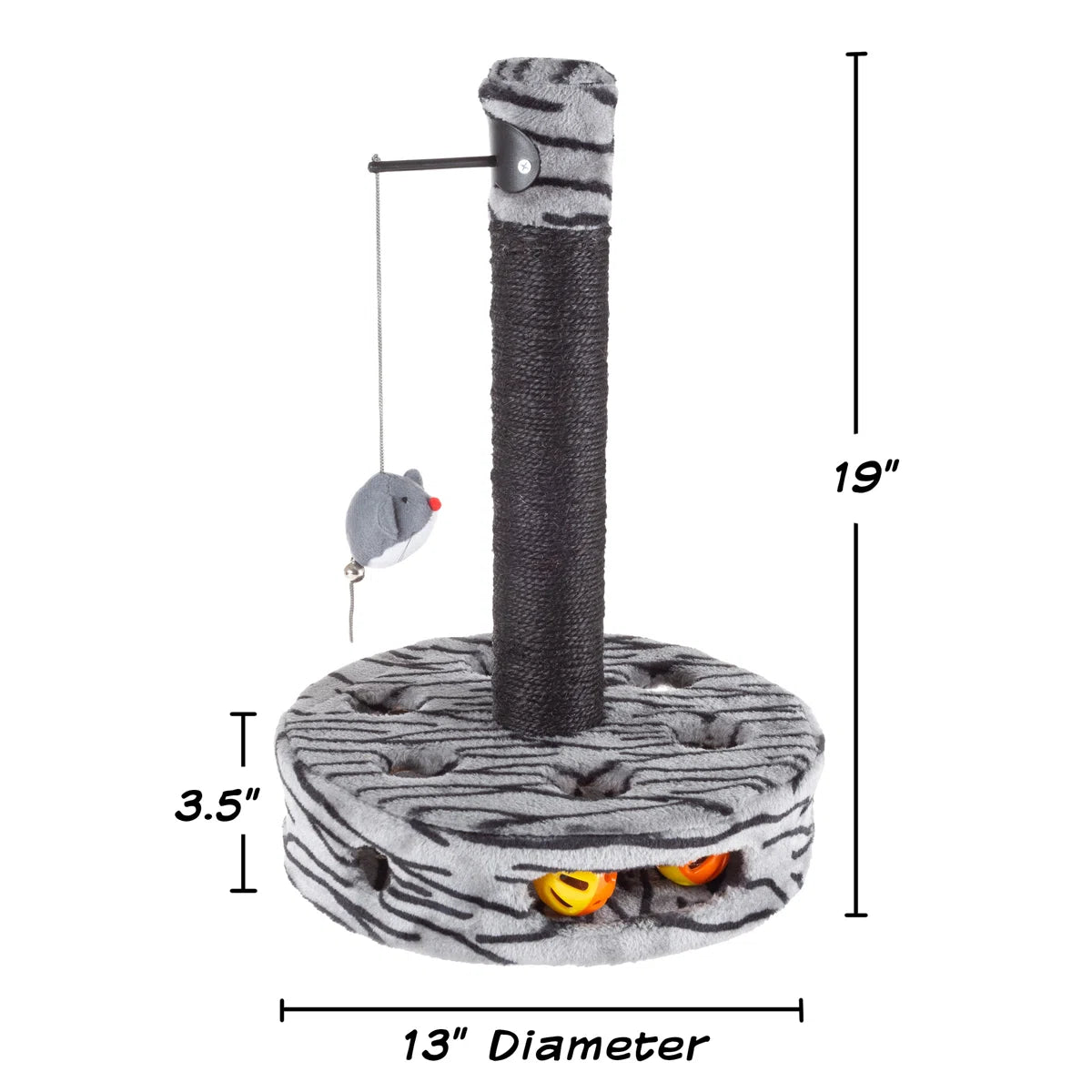 PETMAKER Cat Scratcher for Indoor Cats, Black