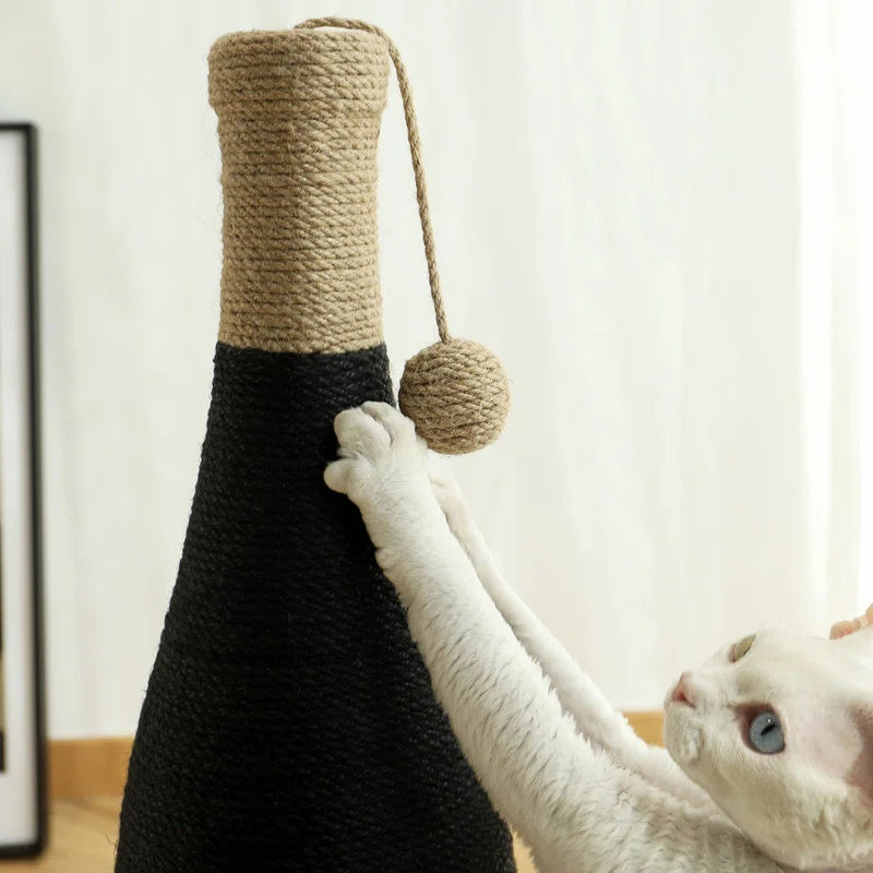 Fairela Wine Bottle Cat Scratching Post, A Stylish Play Solution